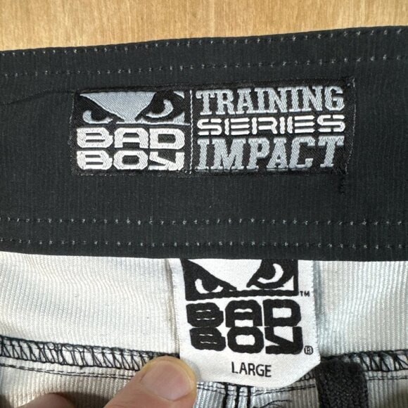 Bad Boy Mens Black & Gray Training Series MMA Shorts Size Large - Picture 2 of 7